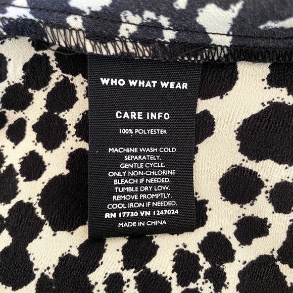 Leopard Animal Print Midi Wrap Dress Womens S Ruffle Hem Sleeveless Fall Neutral - Picture 13 of 14